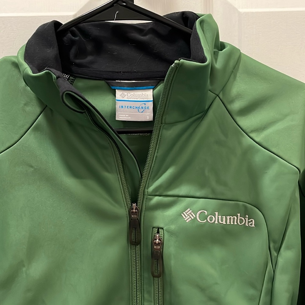 Green Columbia Breathable Waterproof Jacket - S